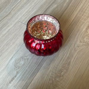 Festive Red Decorative Candle Holder